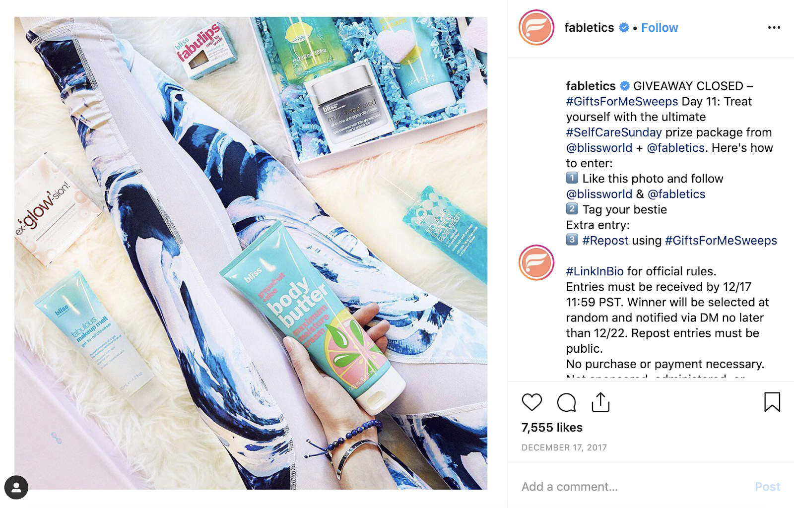 Instagram Giveaway Examples